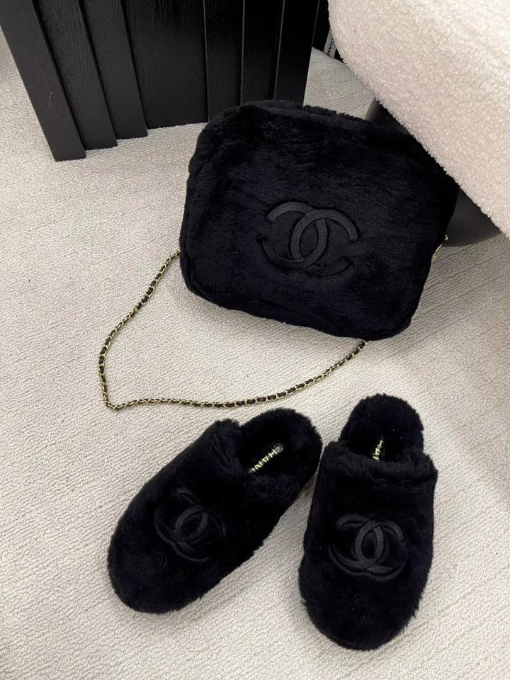 Fuzzy Bag & Slippers (ADDITIONAL DISCOUNT)