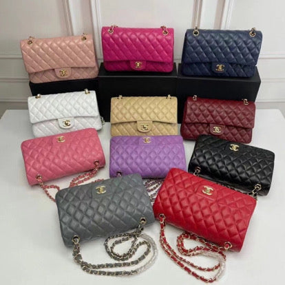 Double flap leather purse