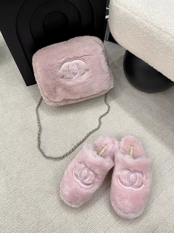 Fuzzy Bag & Slippers (ADDITIONAL DISCOUNT)