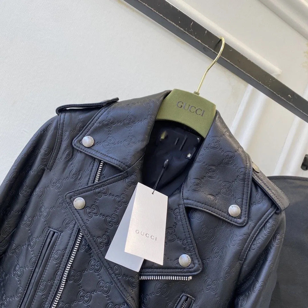 Leather coat