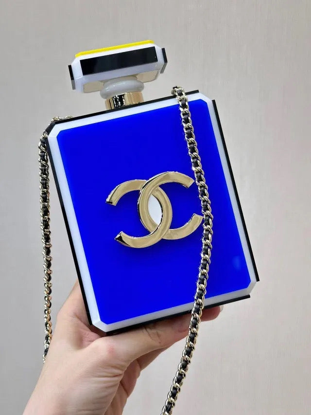 Multi color perfume purse