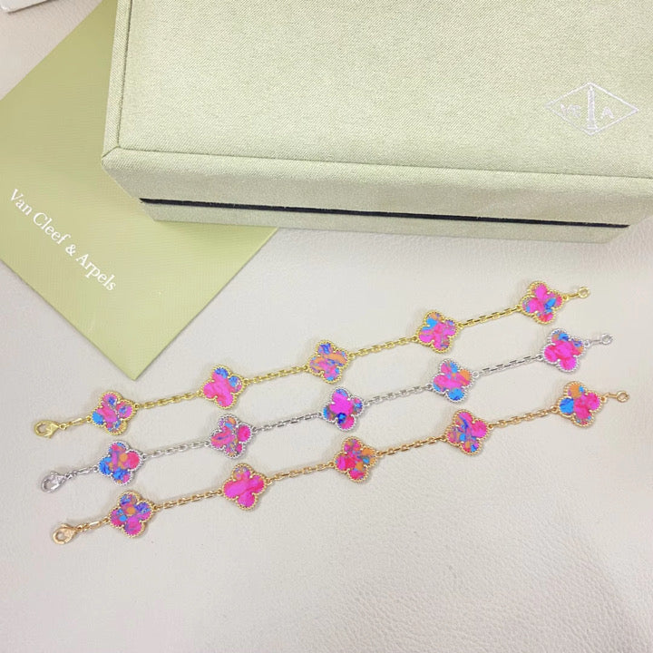 Multi Color 5 Motif Bracelet