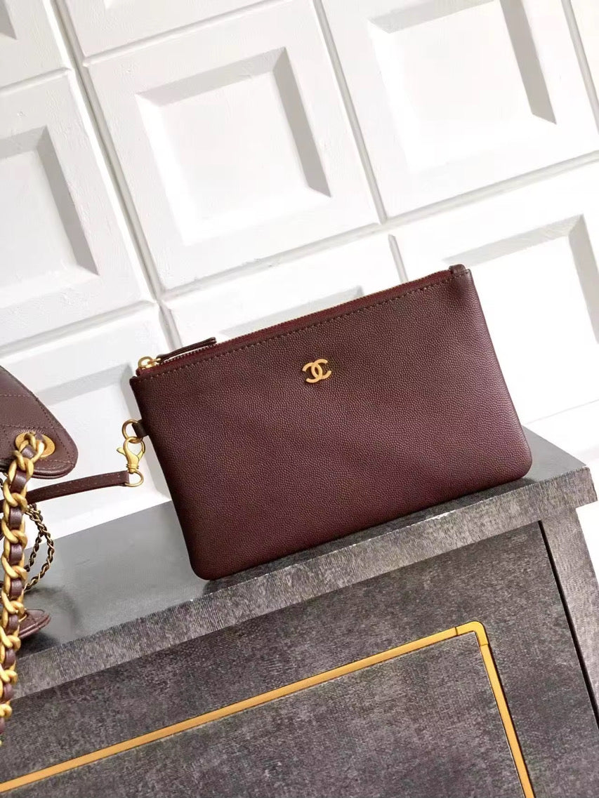 Burgundy purse