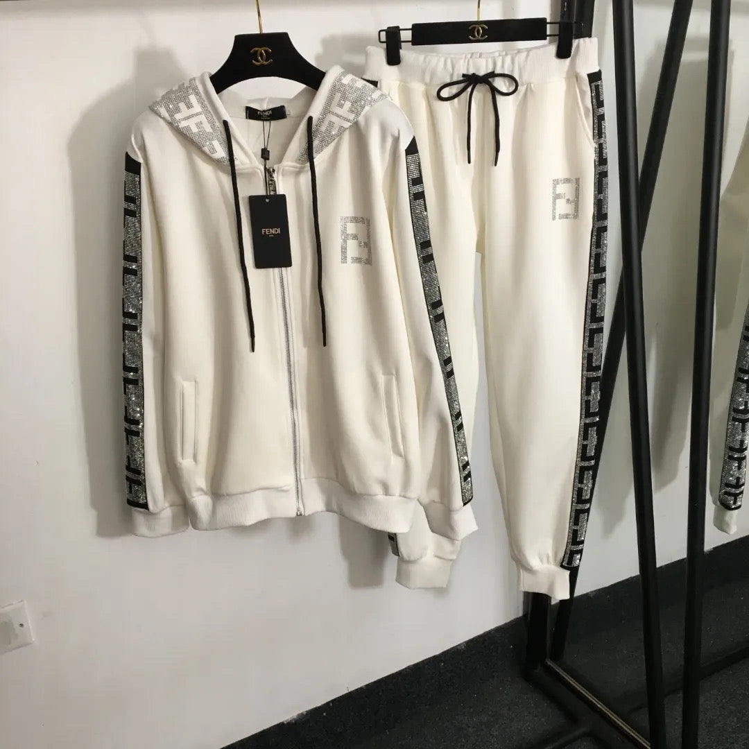 Bedazzled hoodie set