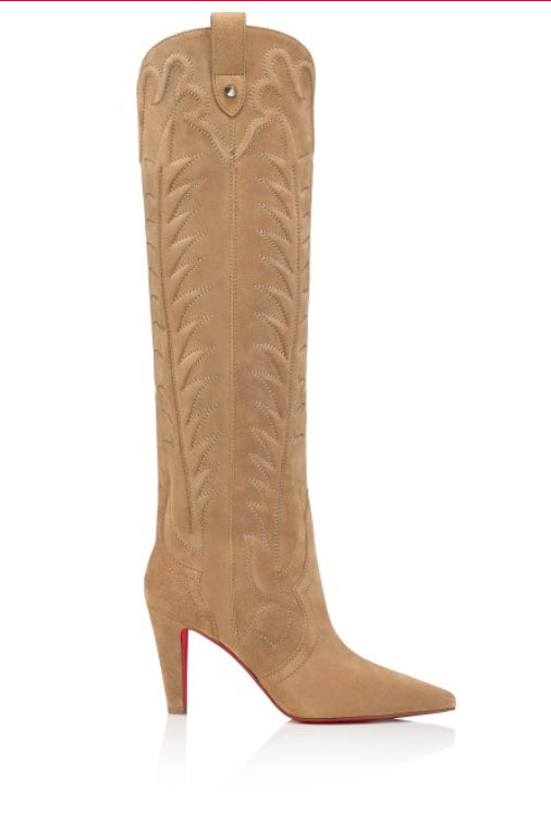 Taupe Cowboy Boots (SHIP NOW)