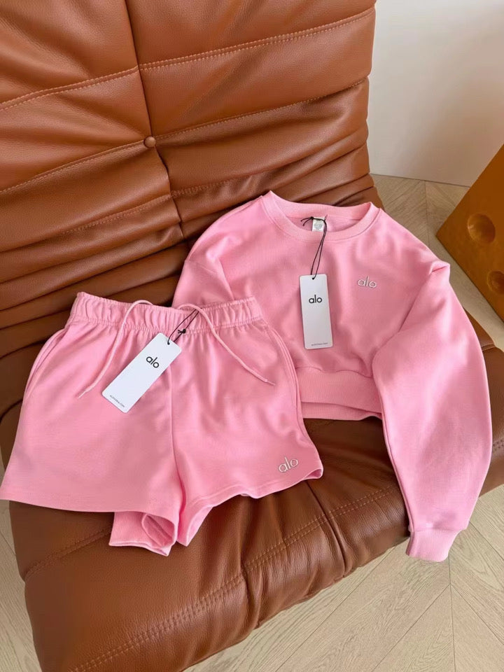 Crop top & shorts