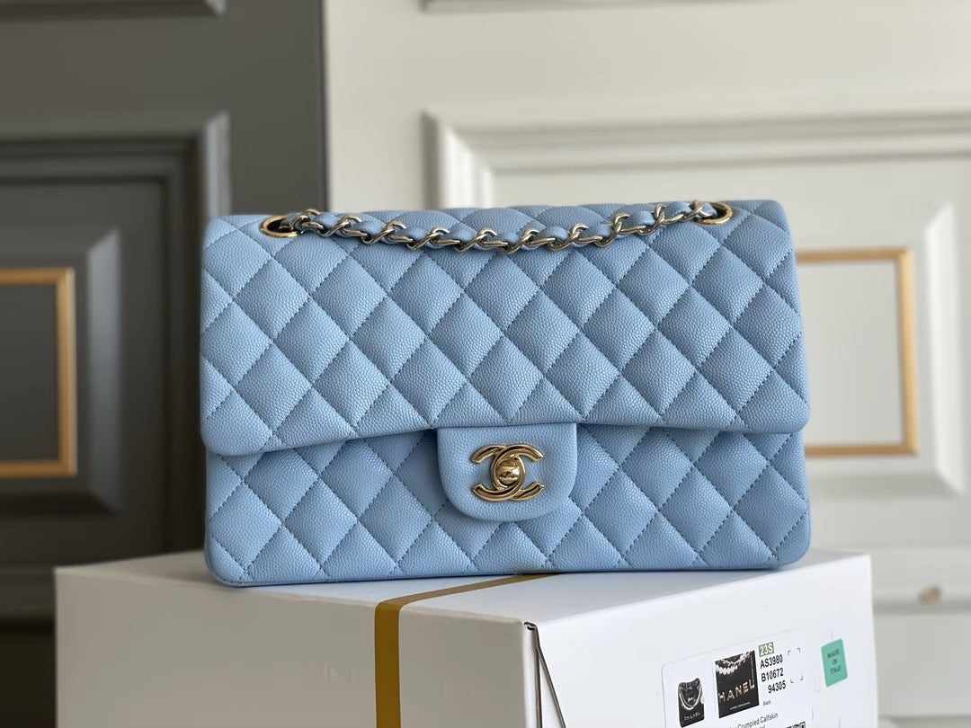 Double leather flap purse
