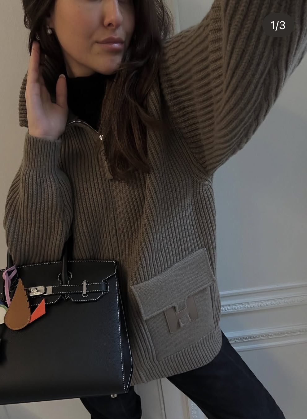 Dark Gray or Red Long Sweater