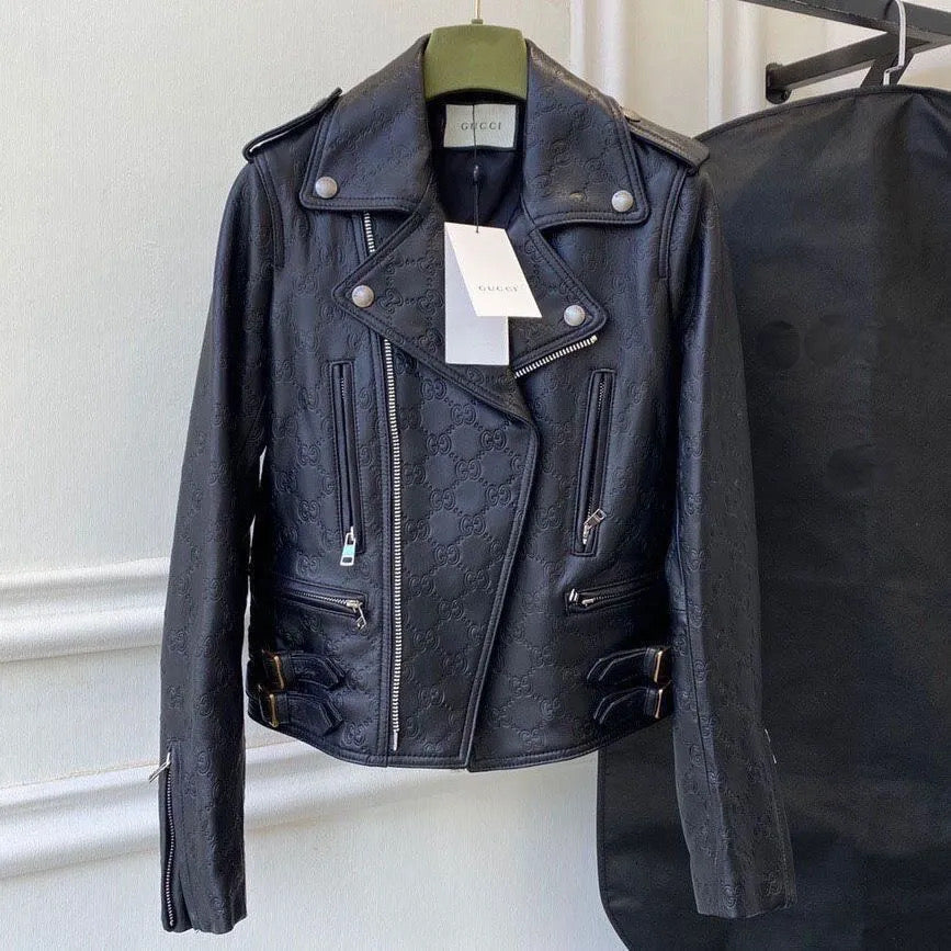 Leather coat