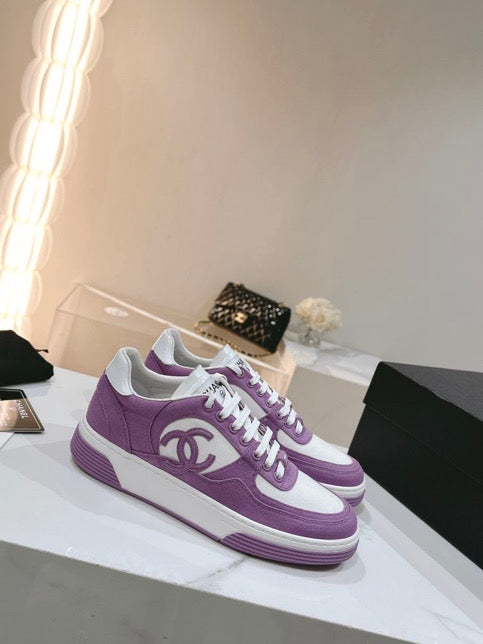 Colorful tennis shoes with white