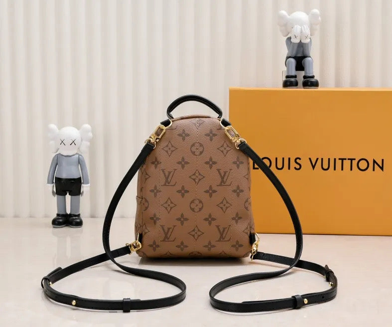 Mini leather backpack