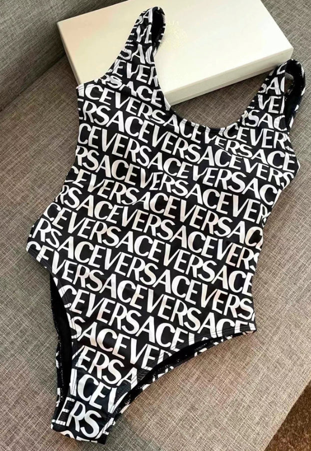 One Piece or Two Piece Swim with letters