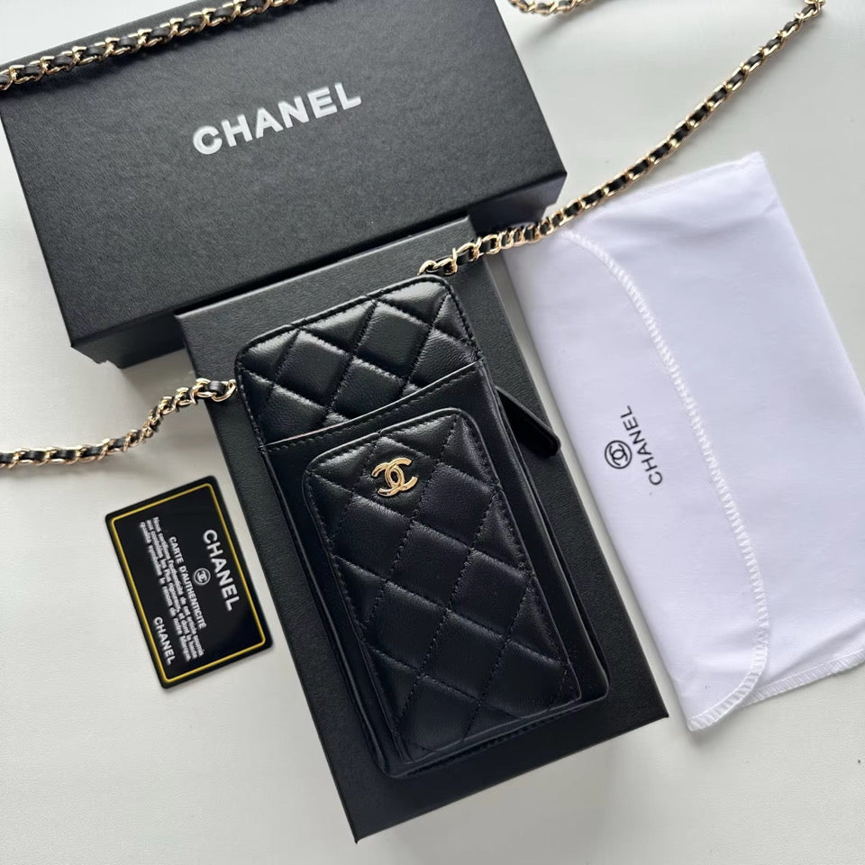 Leather Cell Case with chain
