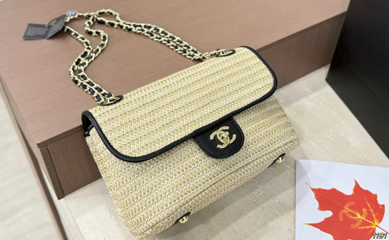 Woven Double strap purse