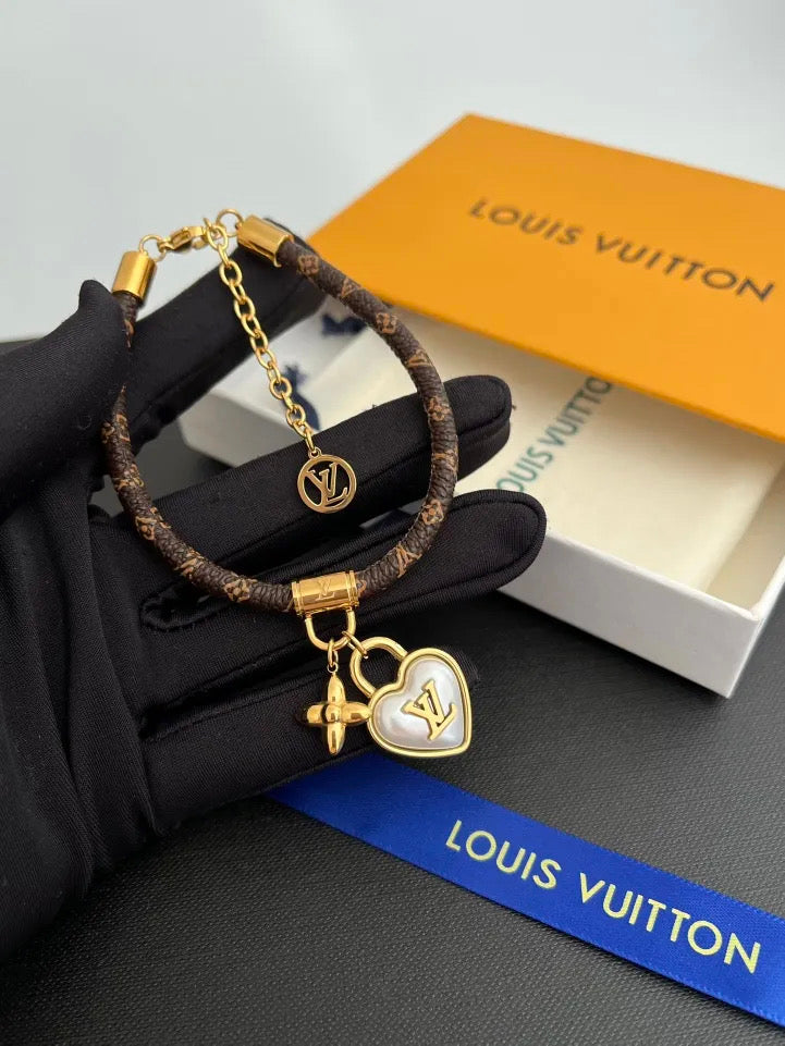 Brown charm bracelet