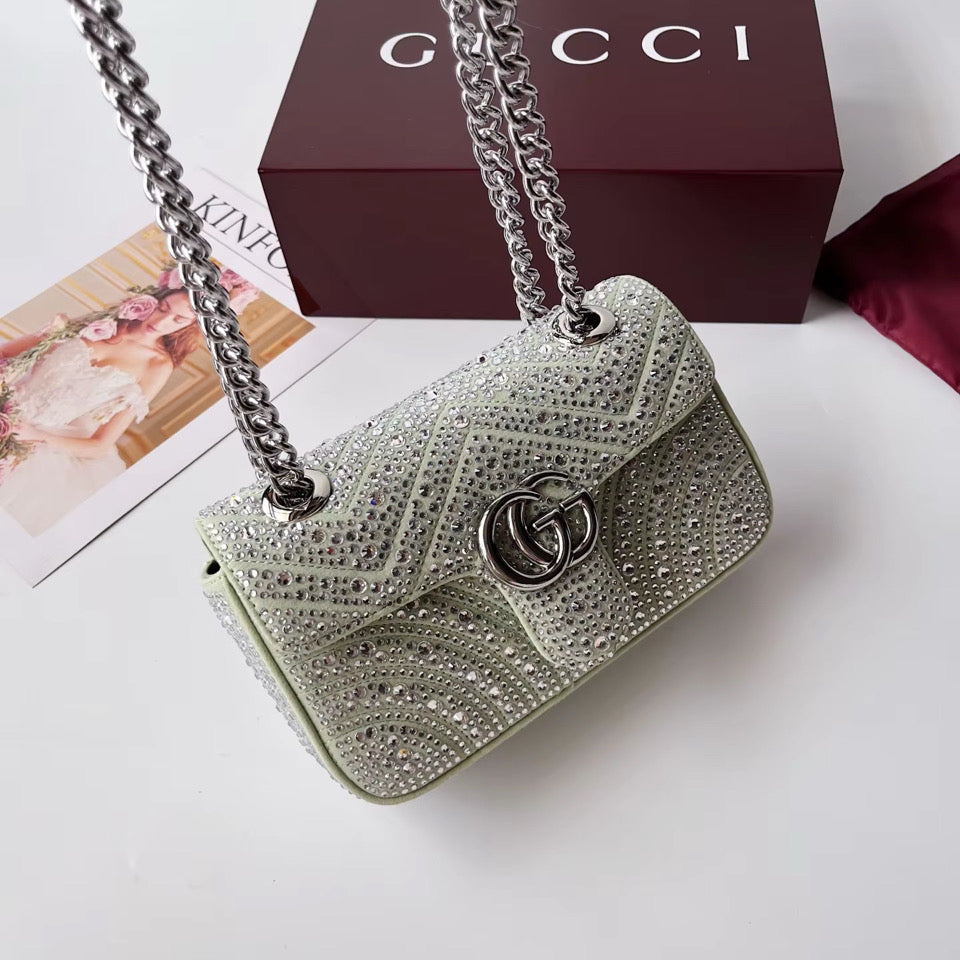 Bedazzled Purse with Chain