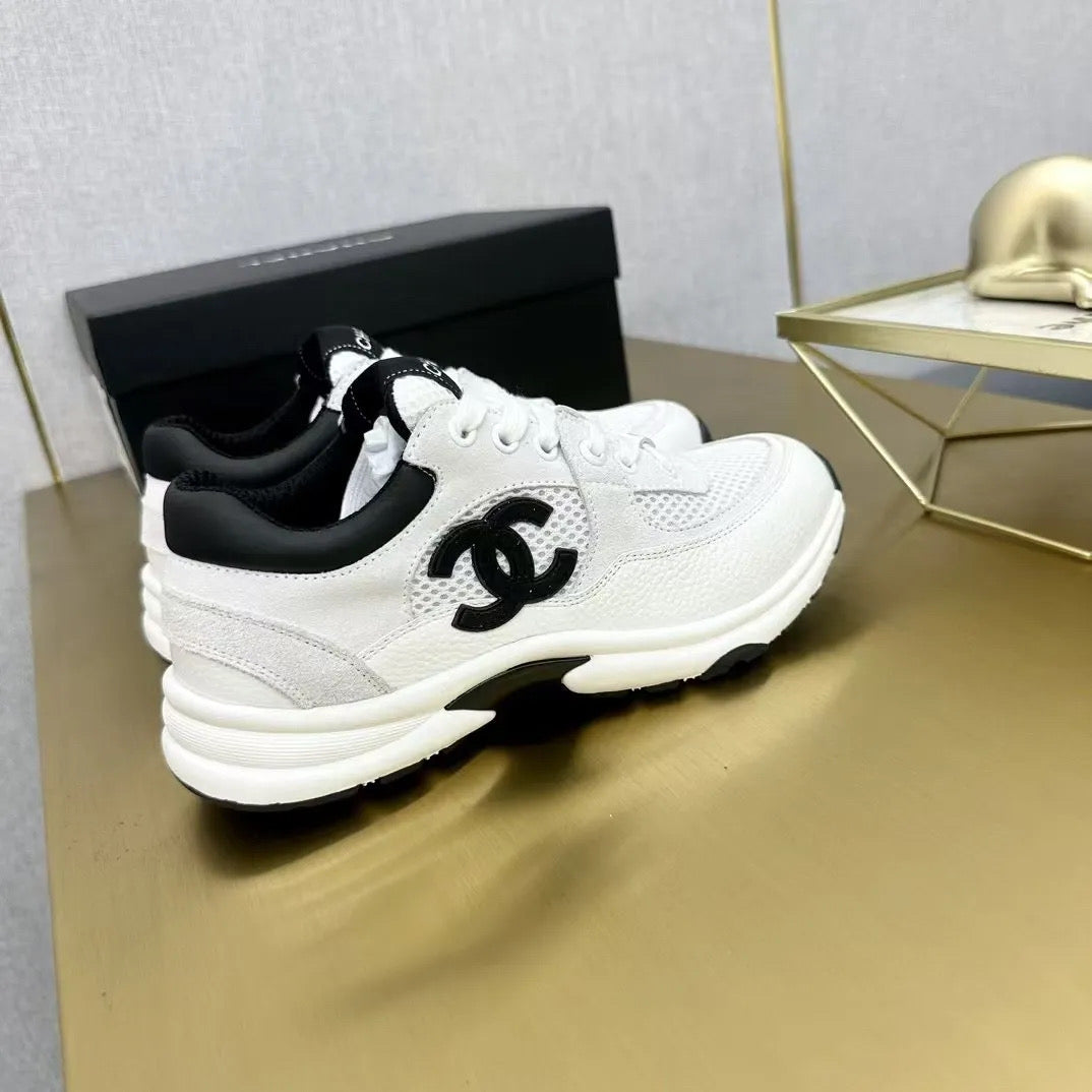 Cream & Black Tennis shoes
