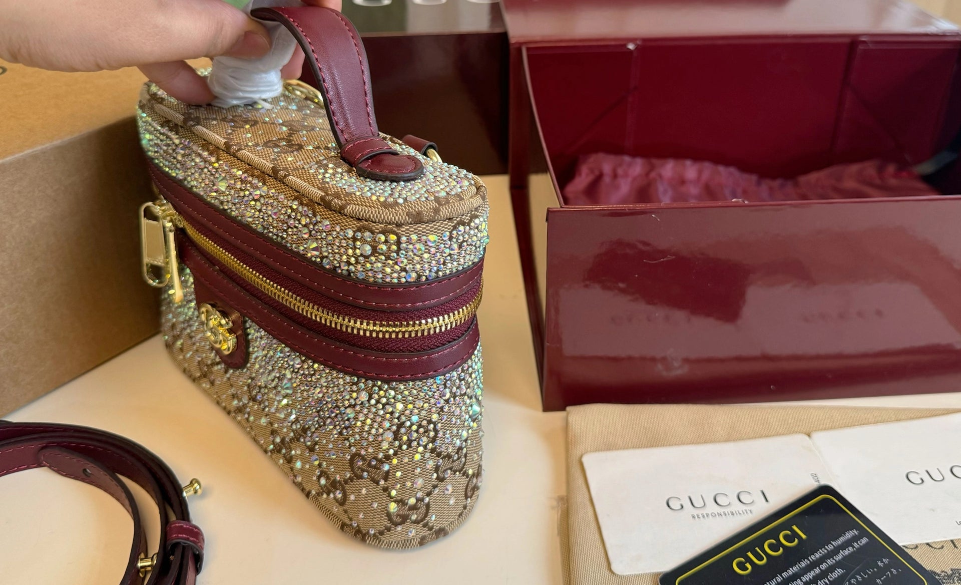 Bedazzled Mini Makeup Bag