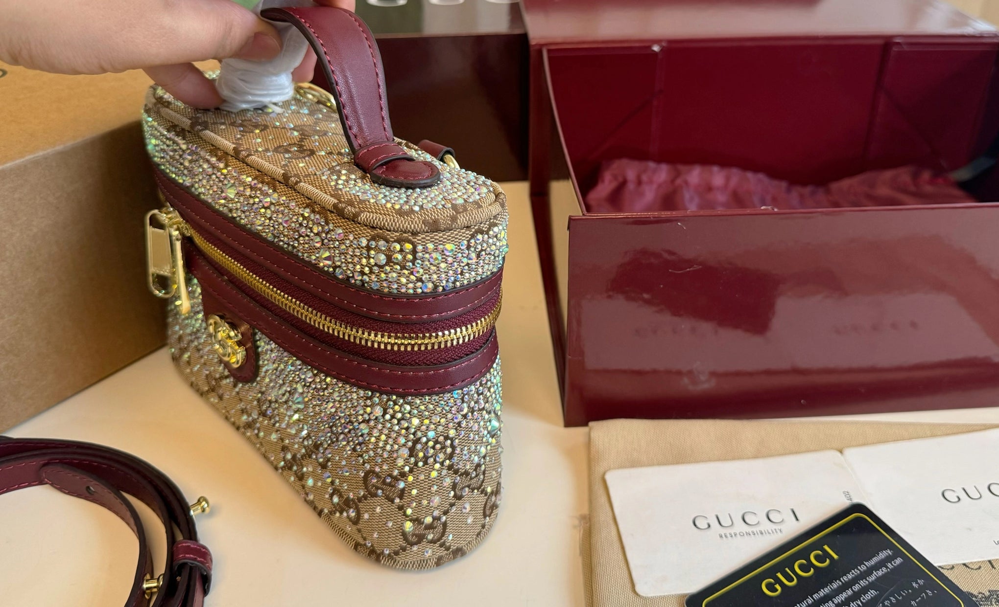 Bedazzled Mini Makeup Bag