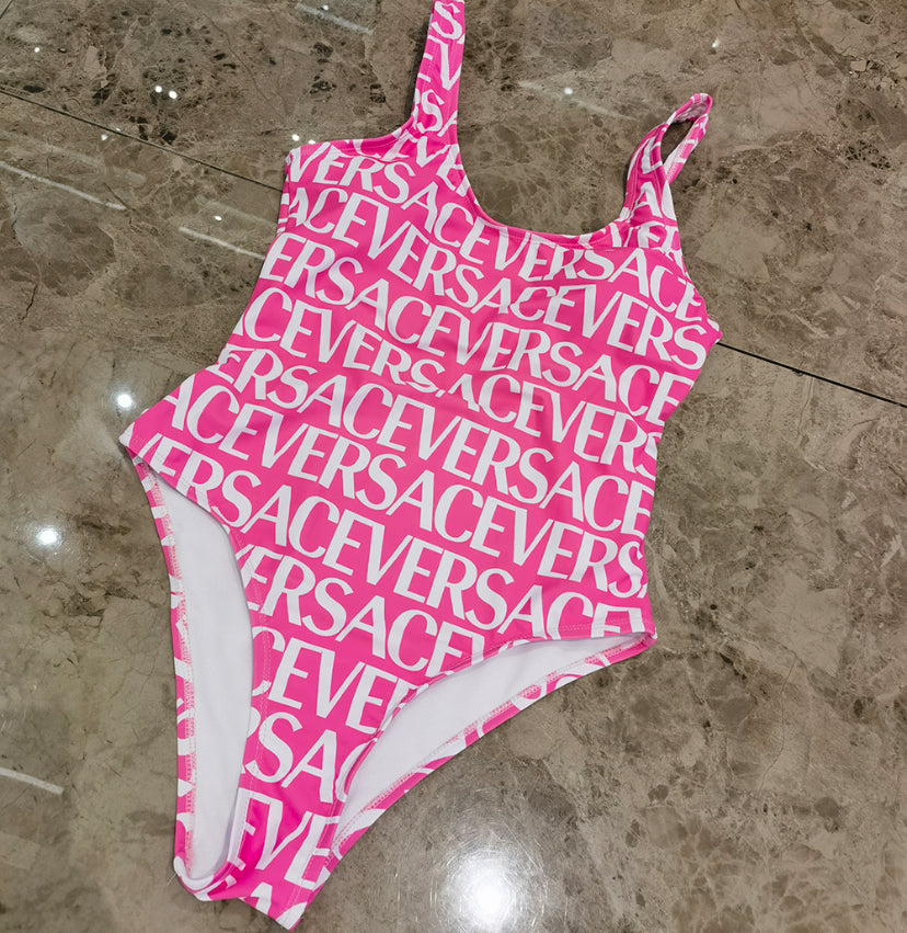One Piece or Two Piece Swim with letters
