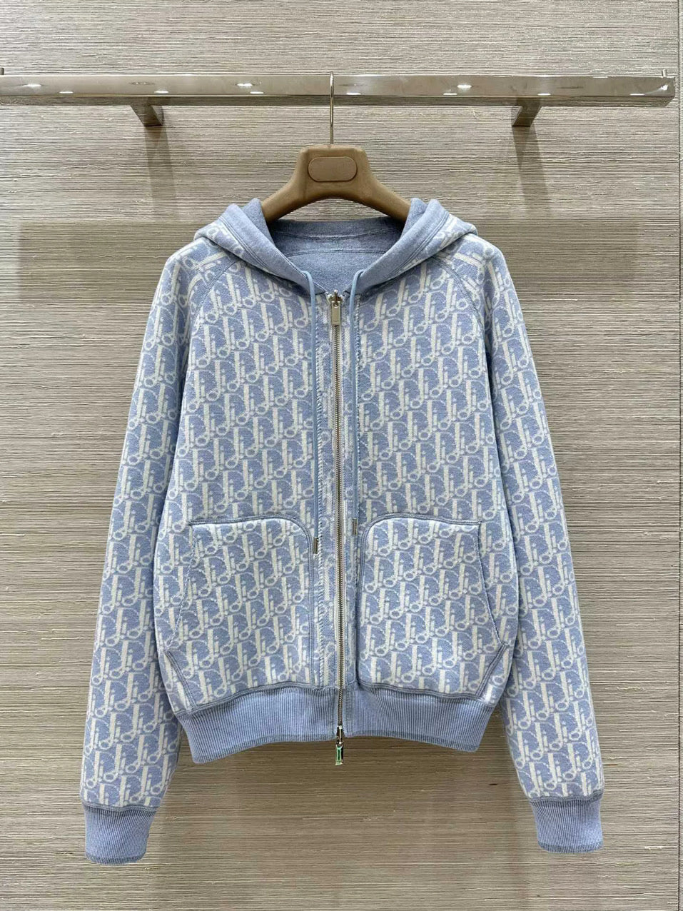 Baby Blue & White Zip Up (CART DISCOUNT)