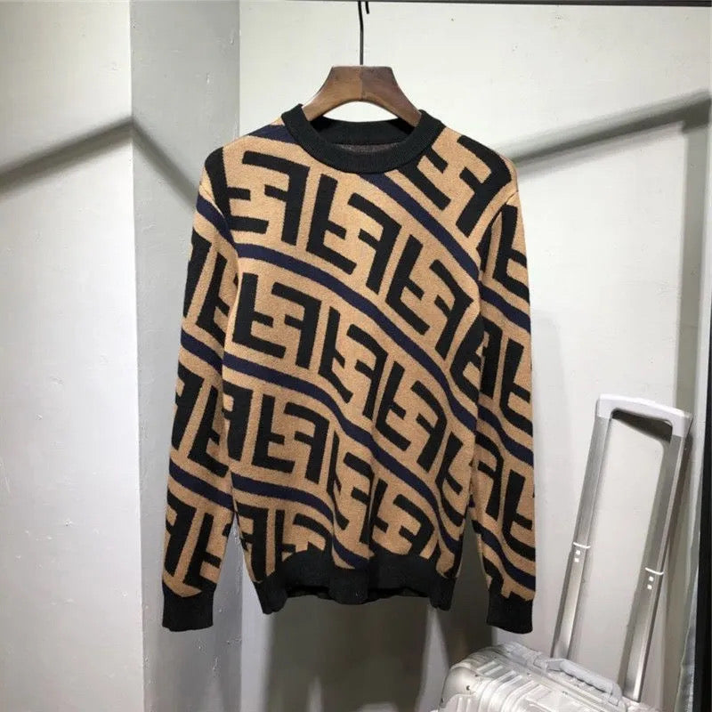 Brown & Black Sweater