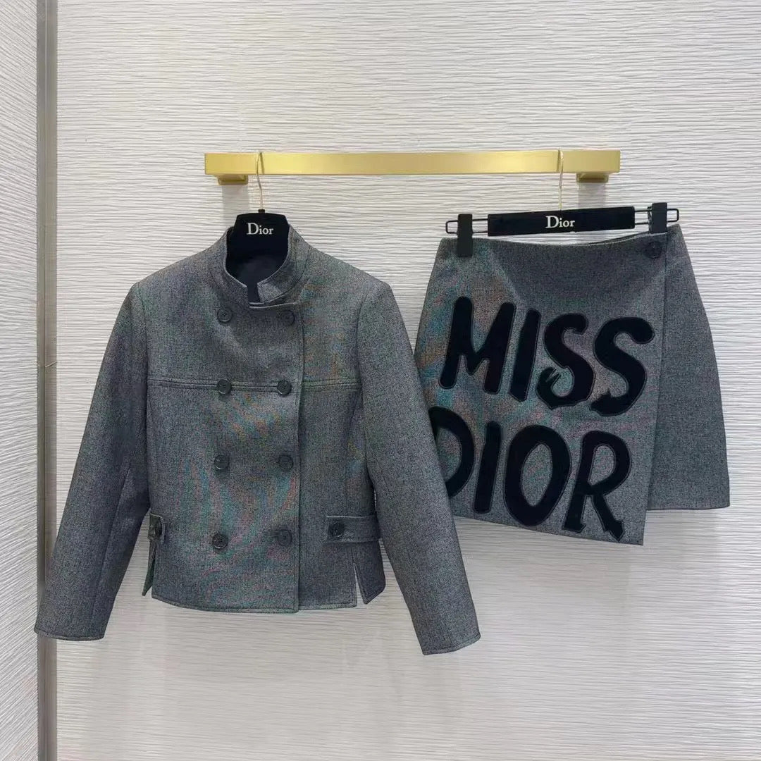 Two piece skirt suit