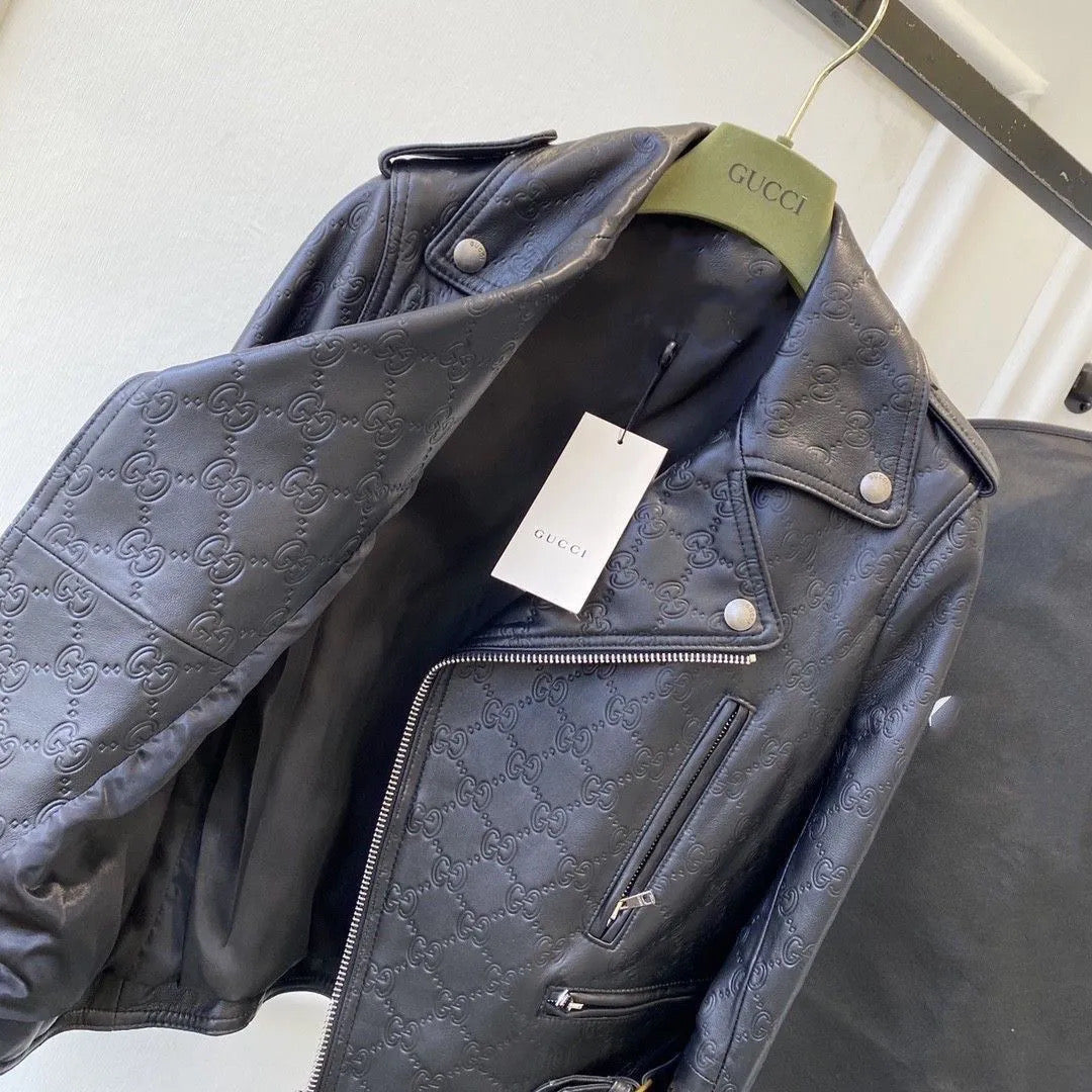 Leather coat