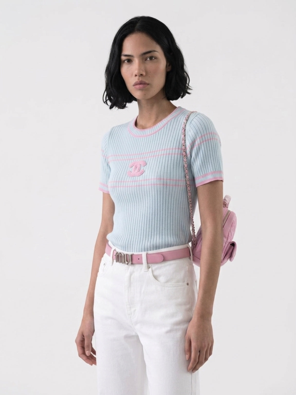 Sewn Circle Neck Top