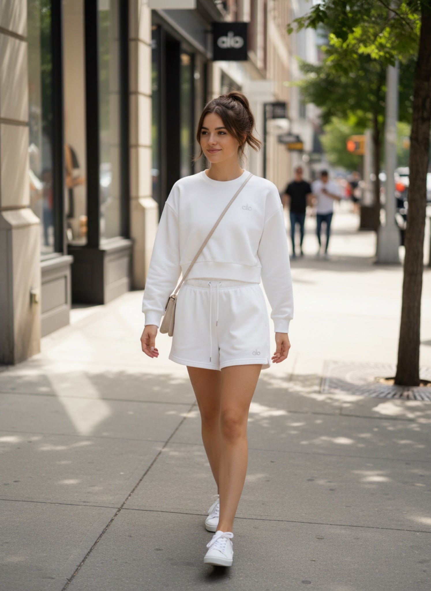 Crop top & shorts