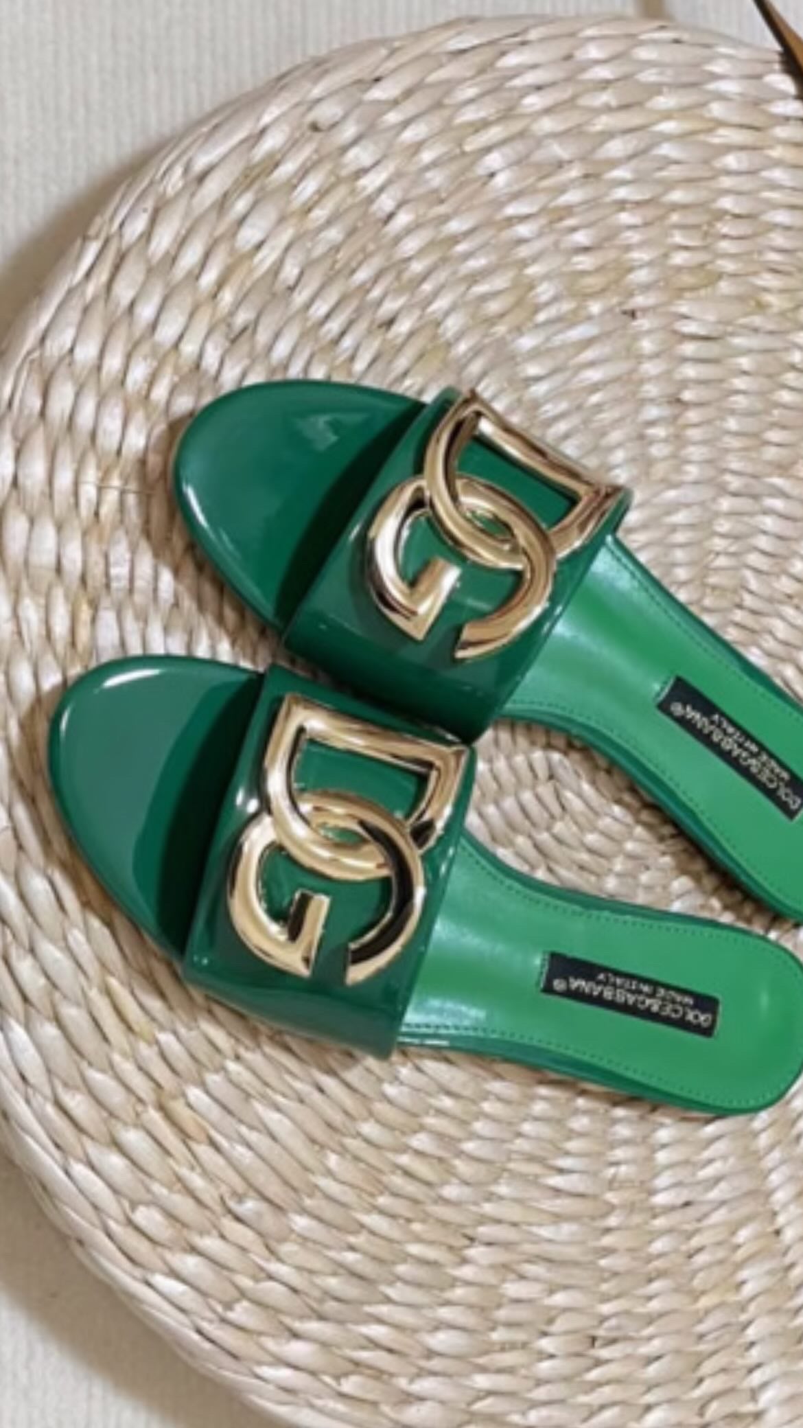 Leather bound sandal with gold