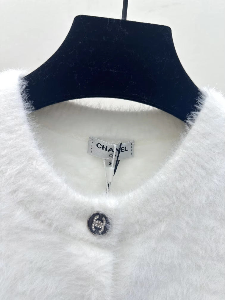 Fuzzy Button up cardigan