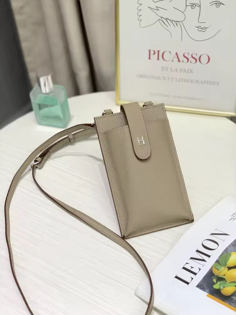 Leather cell bag