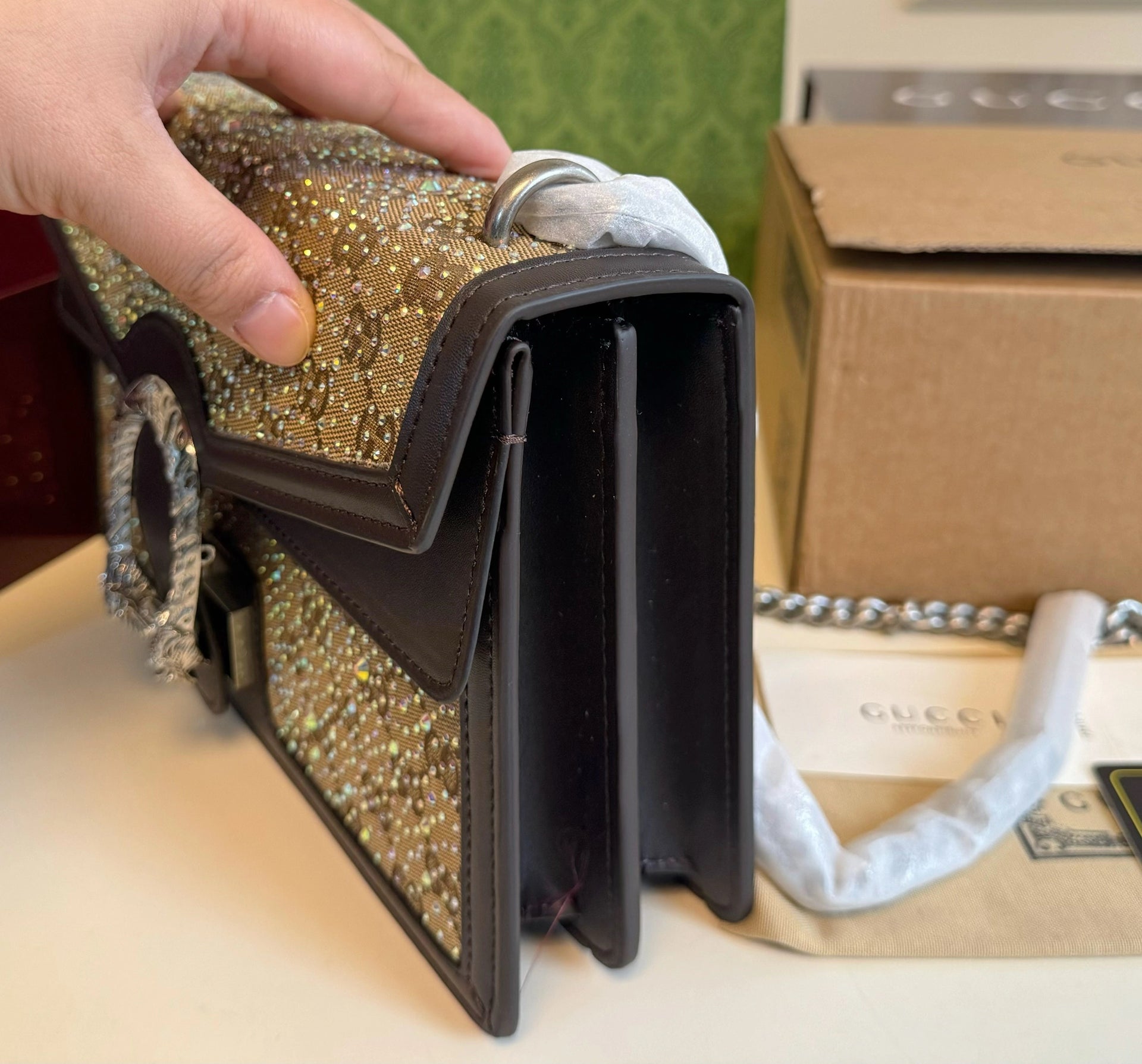 Square Bedazzled Purse