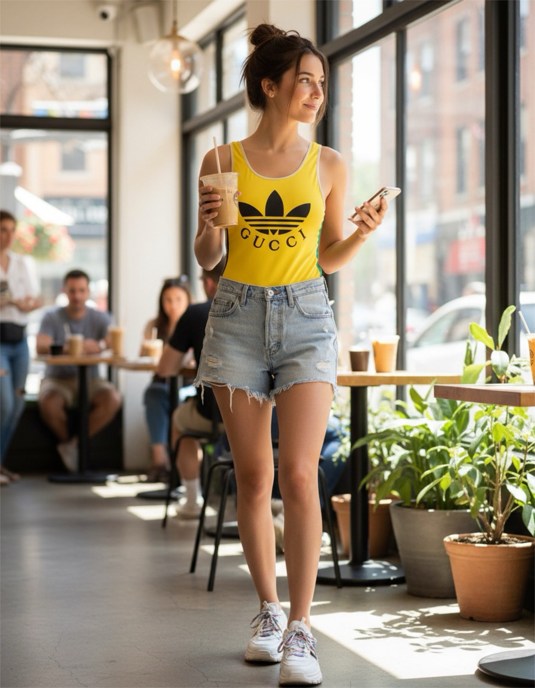 One piece in bright yellow (CART DISCOUNT)