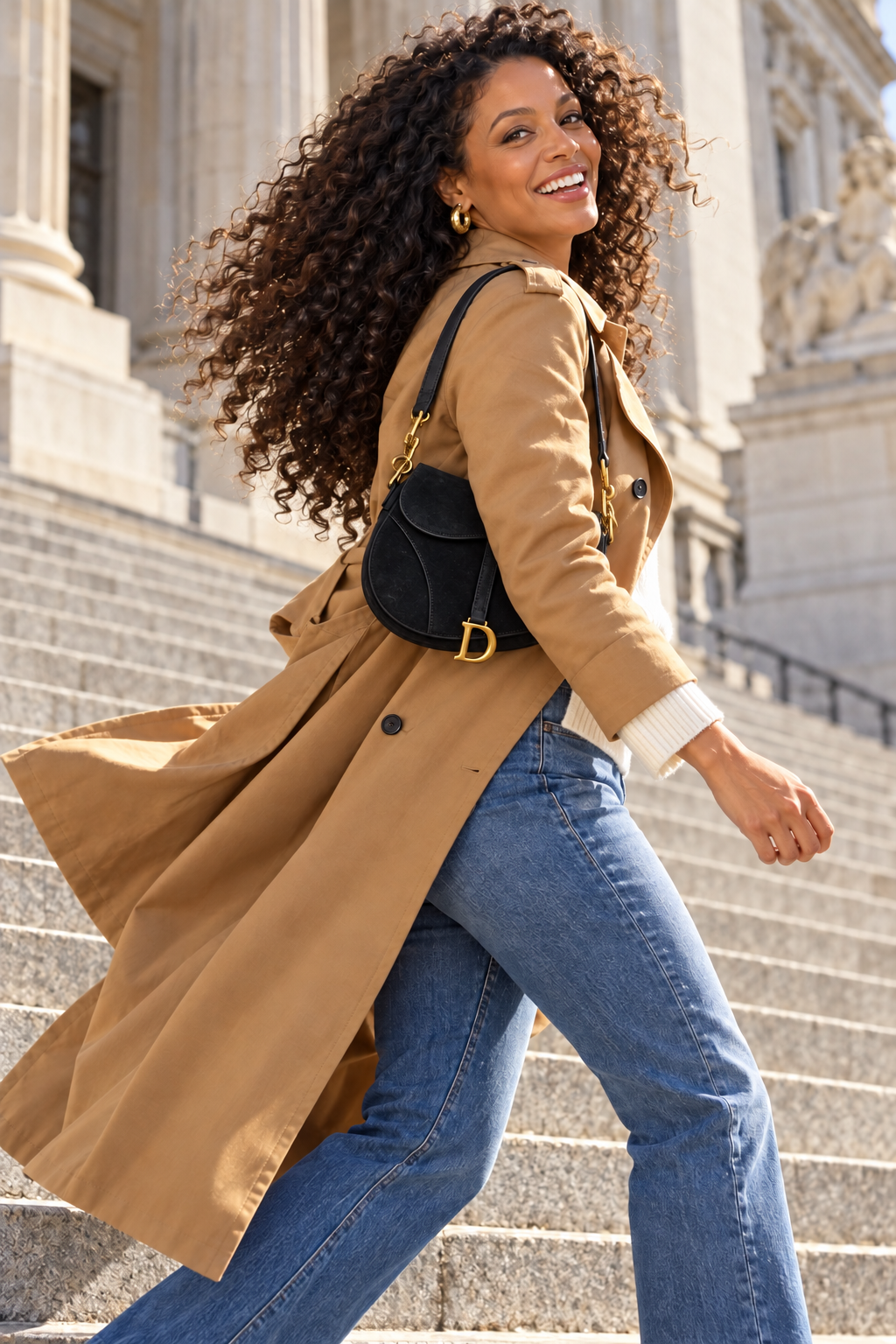 The Sienna Suede Saddle Bag