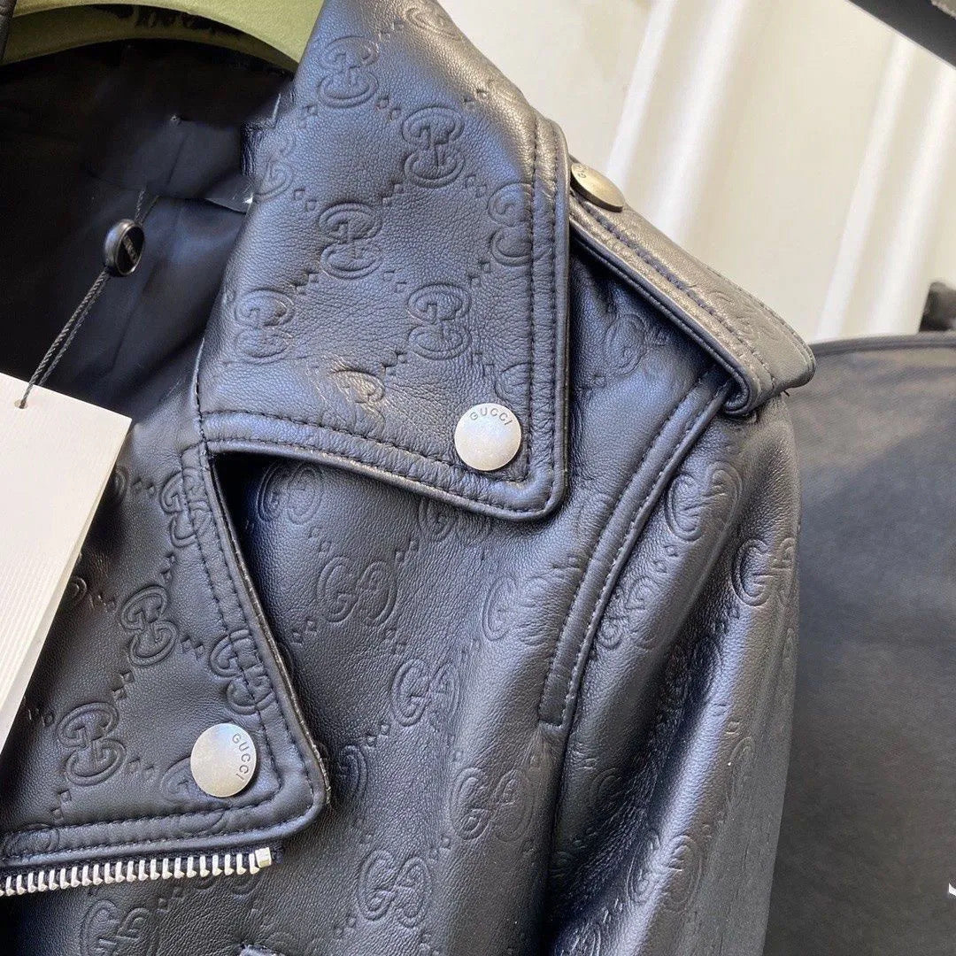 Leather coat