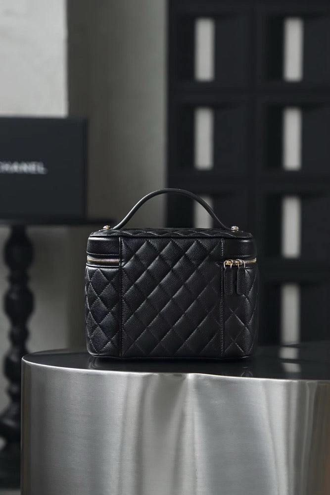 Oversized Leather Makeup bag