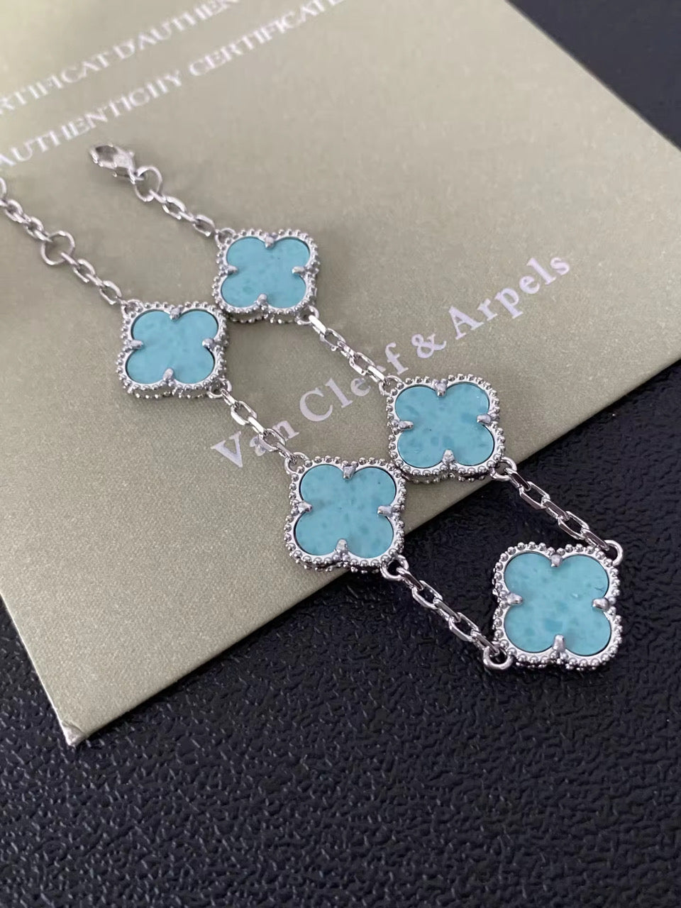 Aqua & Silver Bracelet