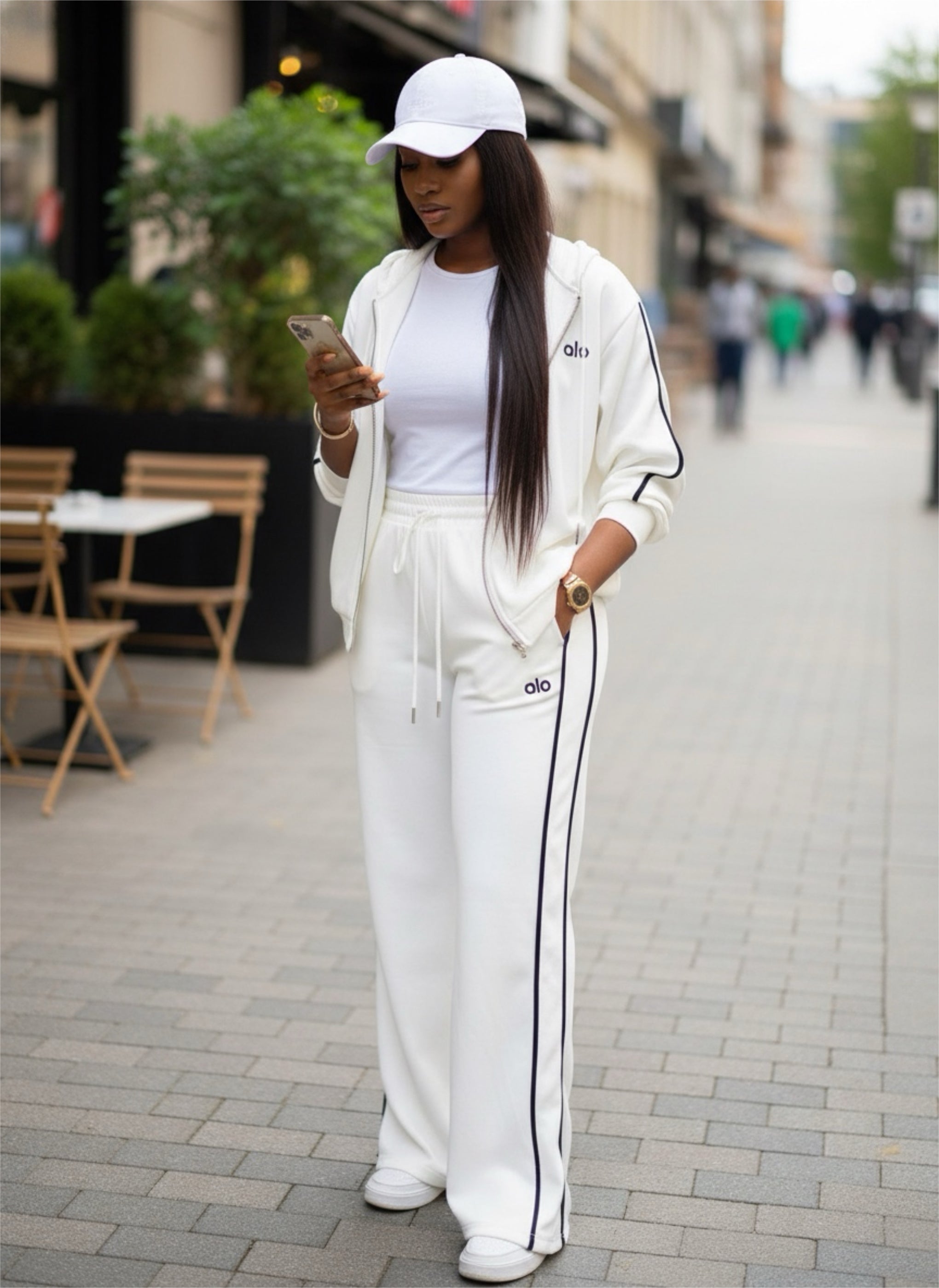 Zip up Set with line