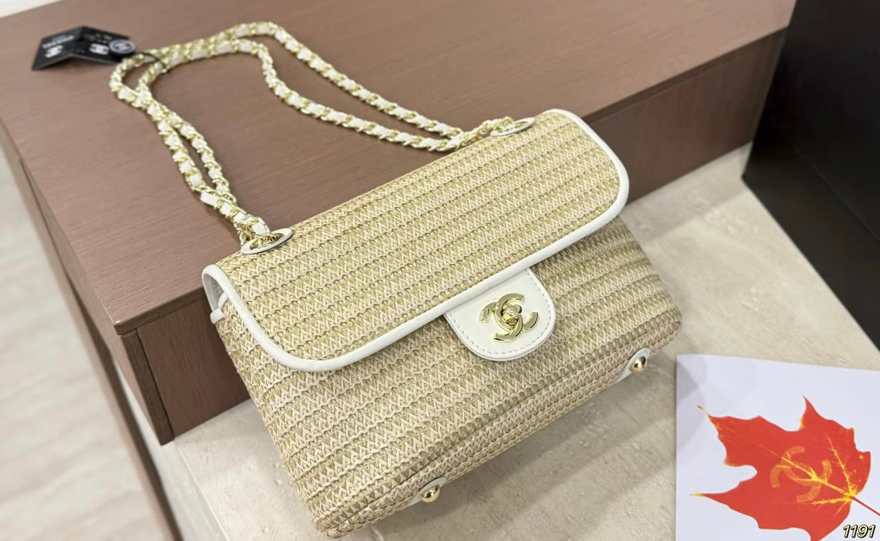 Woven Double strap purse