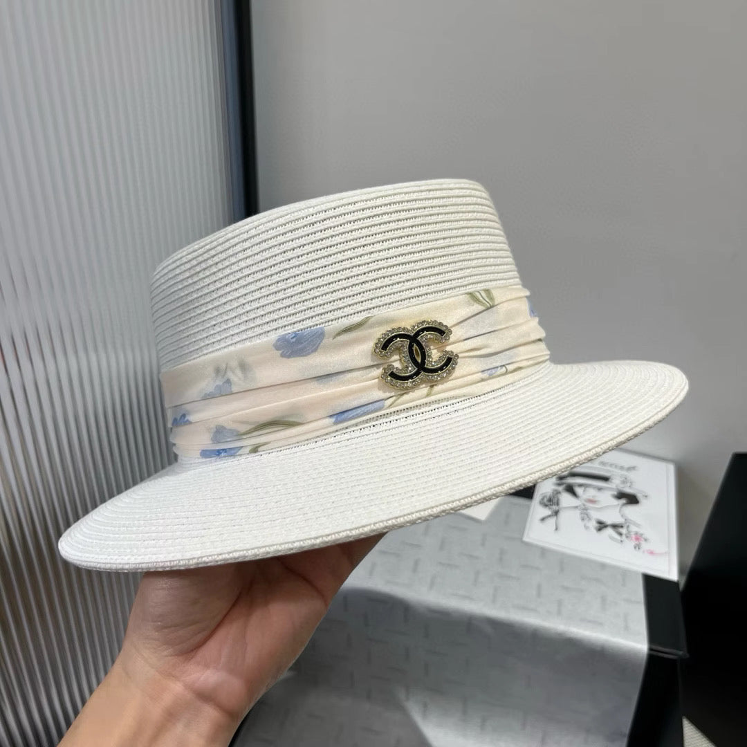Fedora with silk wrap