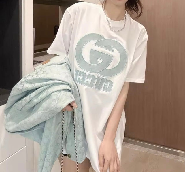 Top with sewn print