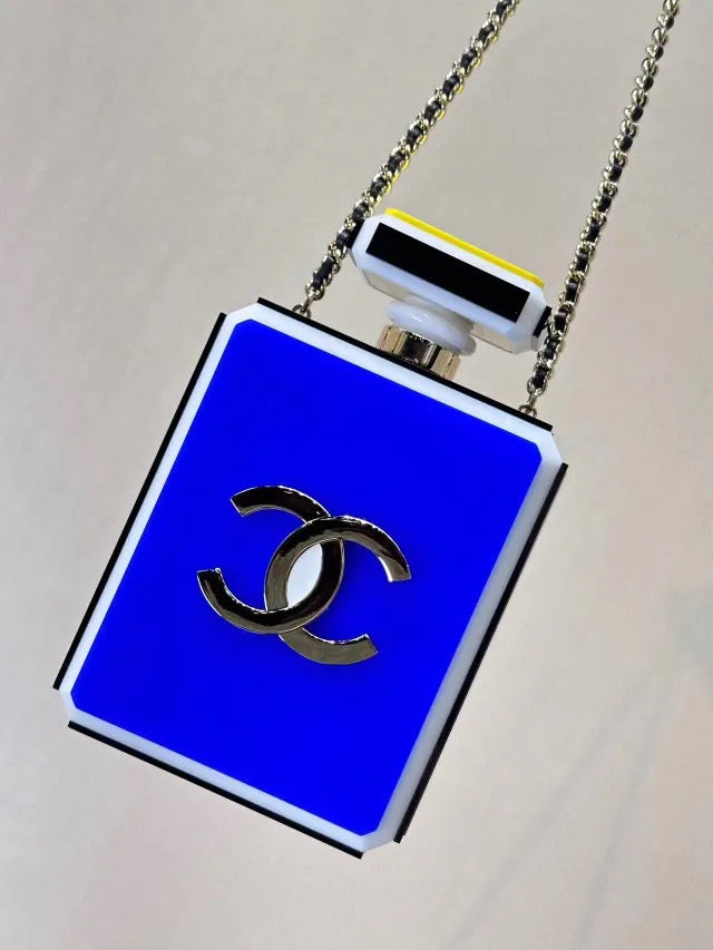 Multi color perfume purse