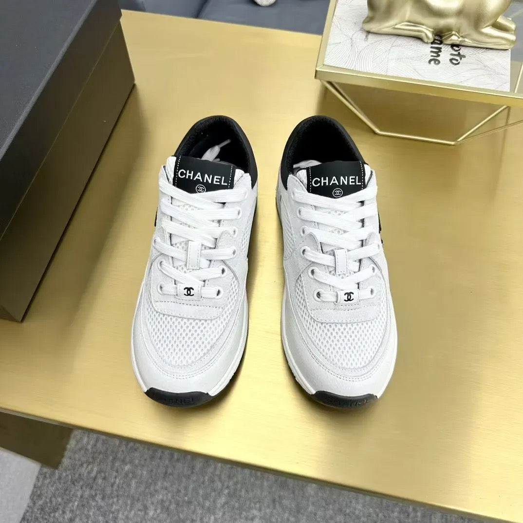Cream & Black Tennis shoes