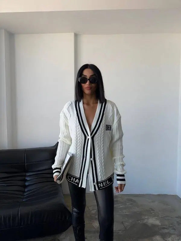 Black & White pullover or cardigan