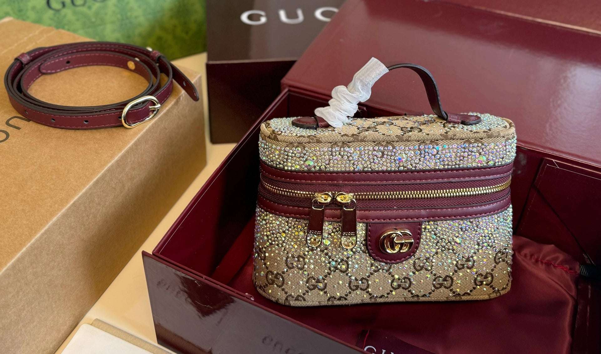 Bedazzled Mini Makeup Bag