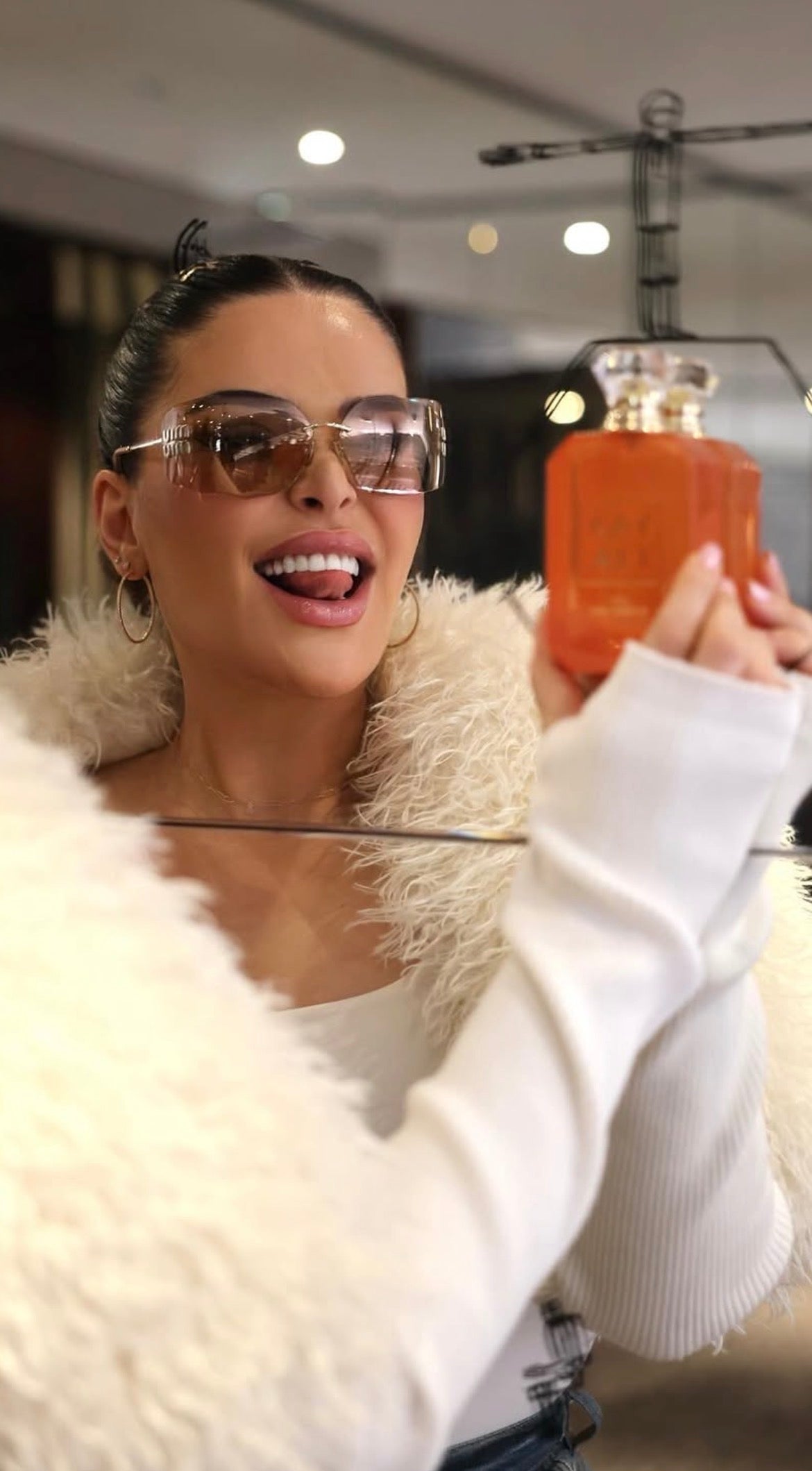 Oversized Sheer Sunglasses