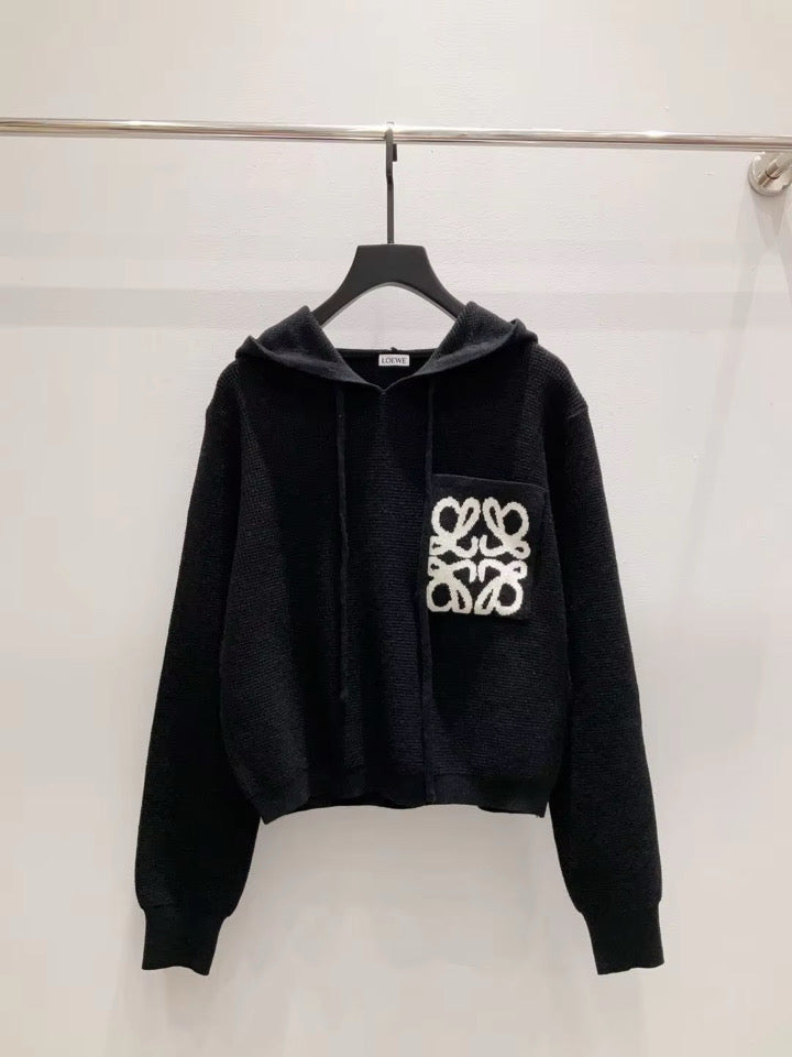 Sweater with large pocket