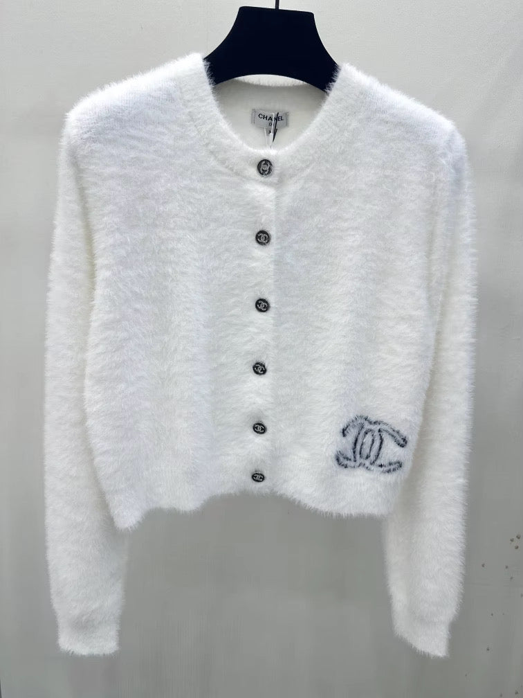 Fuzzy Button up cardigan